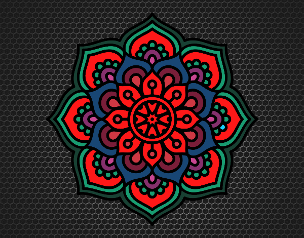 Mandala flor de la concentración