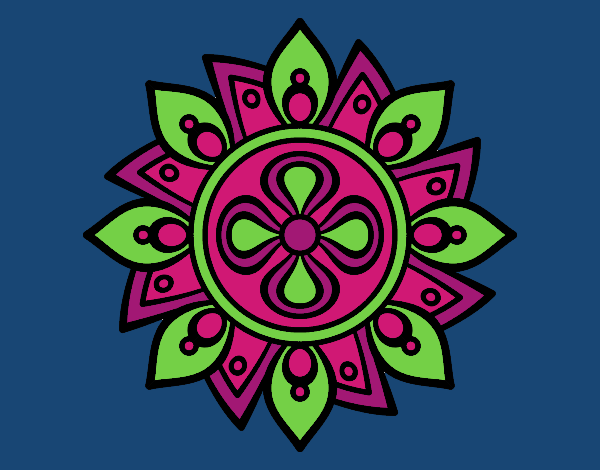 Mandala flor sencilla