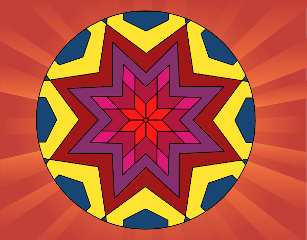 Mandala mosaico estrella