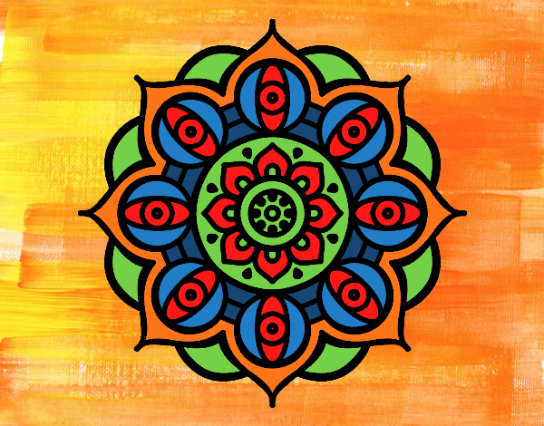 Mandala ojos abiertos