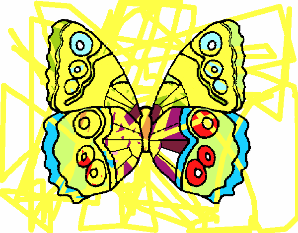 Dibujo Mariposa 1a pintado por cisketi