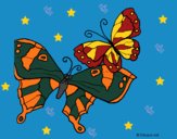 Dibujo Mariposas pintado por linda423