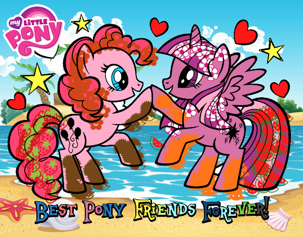 TWILIGHT SPARKLE Y PINKIE PIE AMIGAS PARA SIEMPRE