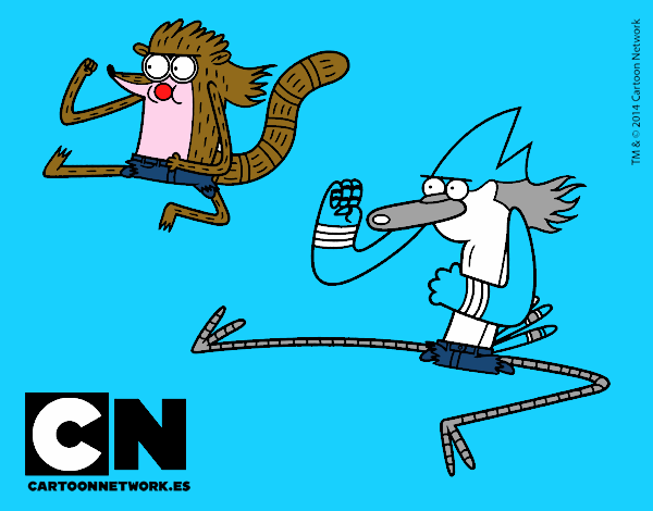 Mordecai y Rigby karatekas