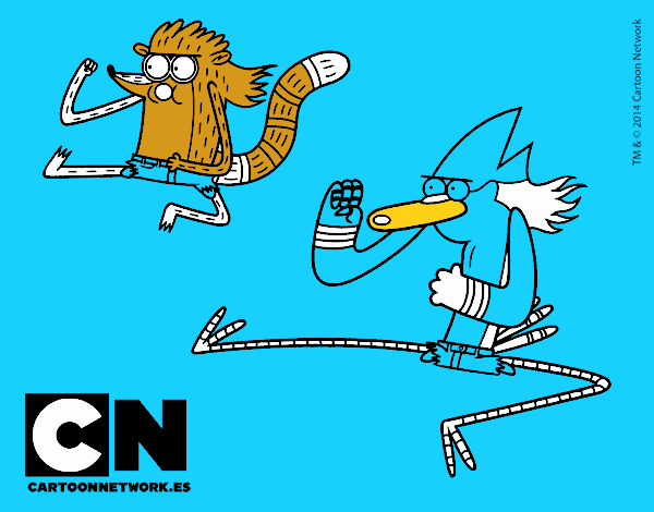 Mordecai y Rigby karatekas