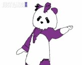 Dibujo Oso Panda Just Dance pintado por SAN1976