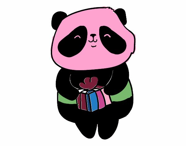 Panda con regalo