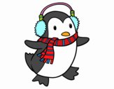 Pingüino con bufanda