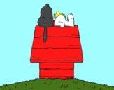 Snoopy durmiendo