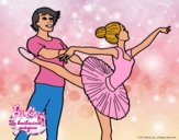 Dibujo Barbie bailando ballet pintado por lolyyfeli