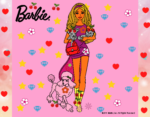 Barbie con sus mascotas