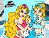 Barbie se despiede de la reina sirena