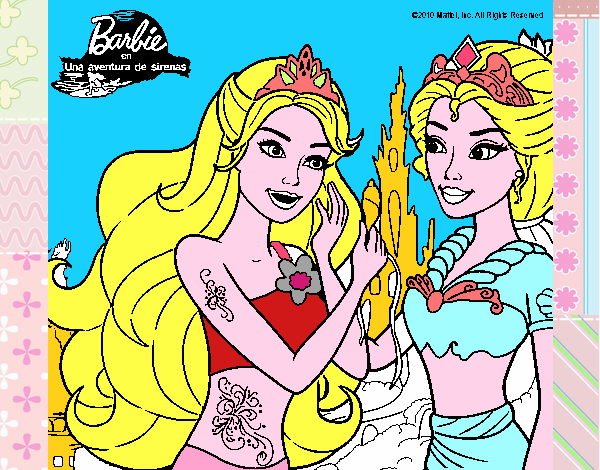 Barbie se despiede de la reina sirena