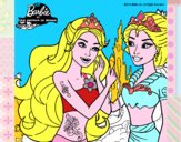 Barbie se despiede de la reina sirena