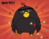 Dibujo Bomb de Angry Birds pintado por Charliepro