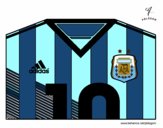 Camiseta del mundial de fútbol 2014 de Argentina