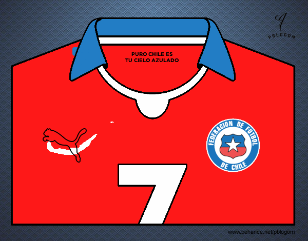 Camiseta del mundial de fútbol 2014 de Chile