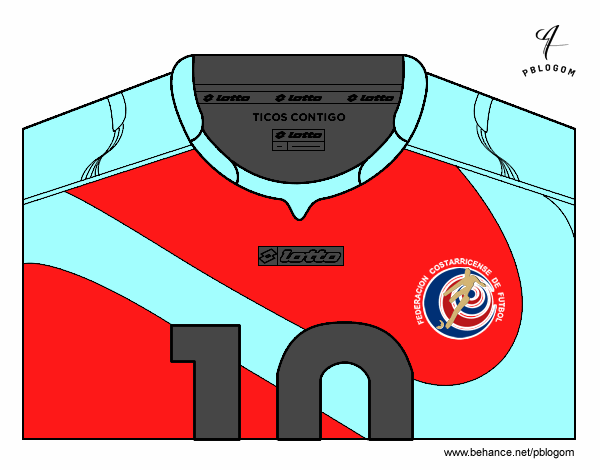 Camiseta del mundial de fútbol 2014 de Costa Rica