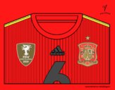 Camiseta del mundial de fútbol 2014 de España