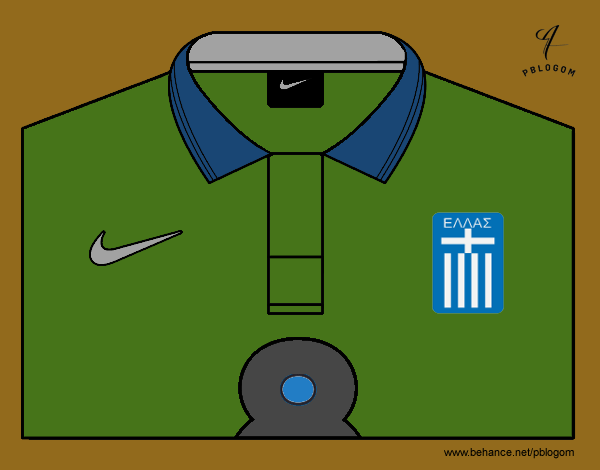 Camiseta del mundial de fútbol 2014 de Grecia