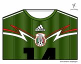 Camiseta del mundial de fútbol 2014 de México