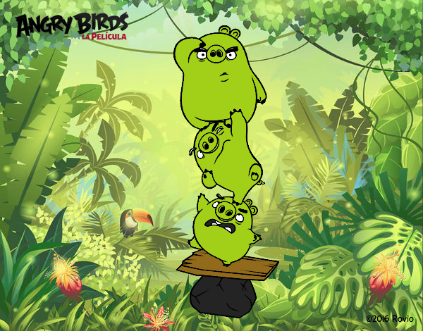 Cerdos verdes de Angry Birds