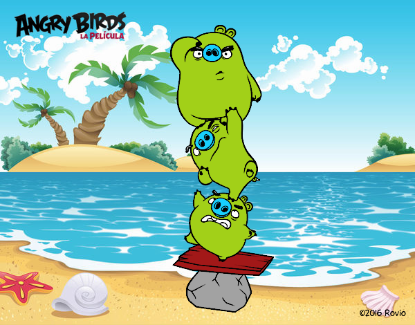 Cerdos verdes de Angry Birds