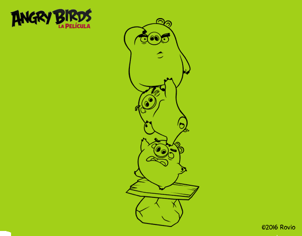 Cerdos verdes de Angry Birds