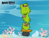 Cerdos verdes de Angry Birds