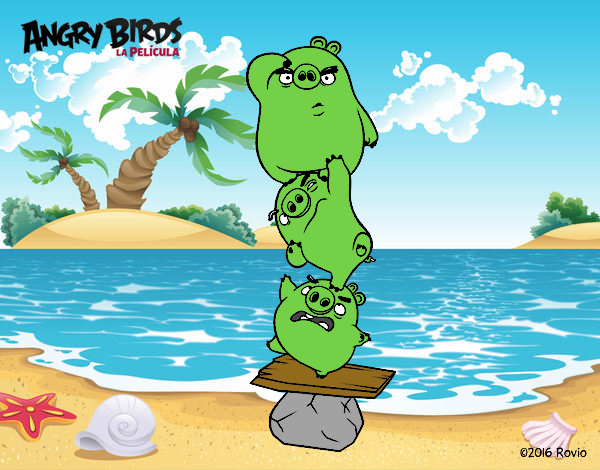 Cerdos verdes de Angry Birds