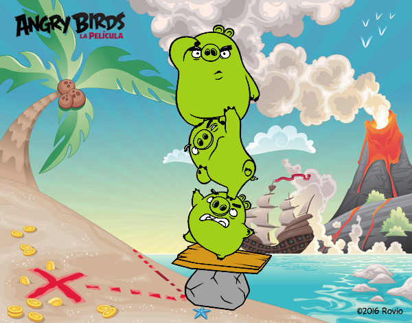 Cerdos verdes de Angry Birds