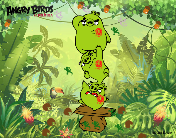 Cerdos verdes de Angry Birds