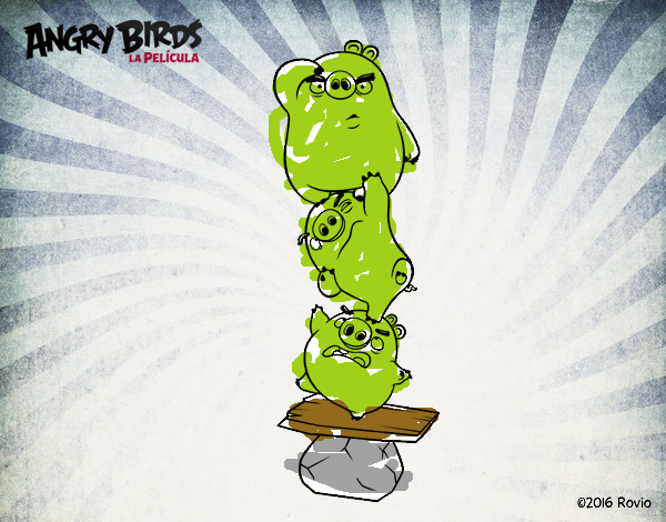 Cerdos verdes de Angry Birds