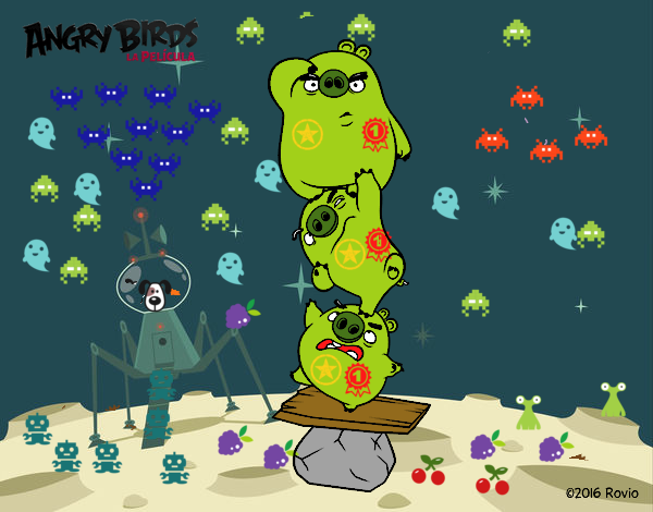 Cerdos verdes de Angry Birds