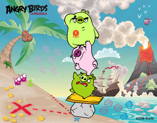 Cerdos verdes de Angry Birds