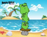 Dibujo Cerdos verdes de Angry Birds pintado por lolyyfeli