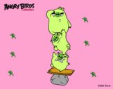 Dibujo Cerdos verdes de Angry Birds pintado por meagan