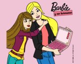 Dibujo El nuevo portátil de Barbie pintado por lolyyfeli