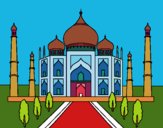 Dibujo El Taj Mahal pintado por ces123