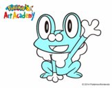 Froakie saludando