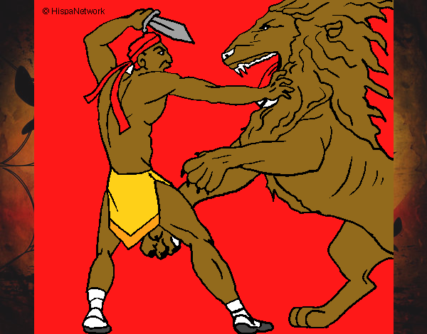 Gladiador contra león