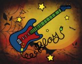 Guitarra y estrellas