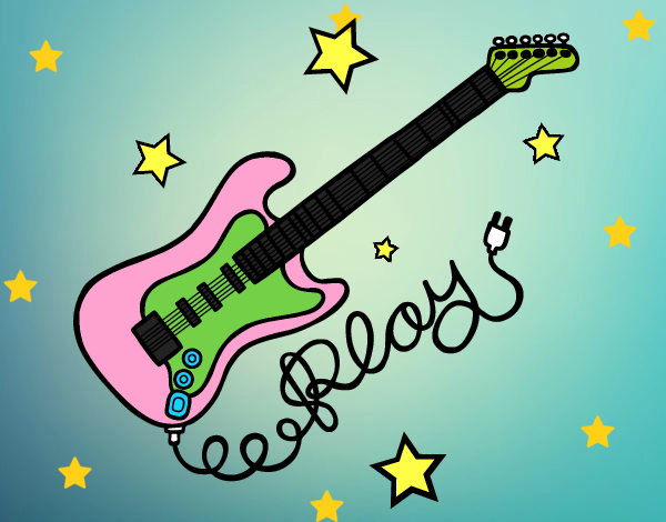 Guitarra y estrellas