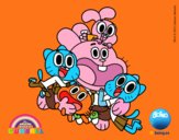 Gumball y amigos contentos