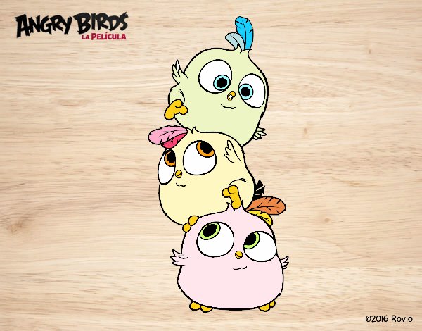 Dibujo Las crias de Angry Birds pintado por ru_82