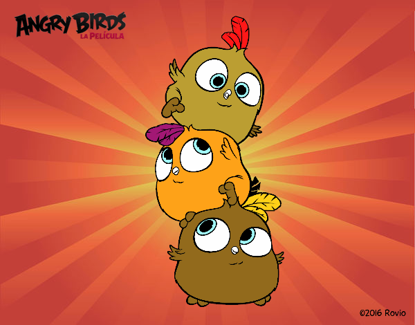 Dibujo Las crias de Angry Birds pintado por Guilletrs