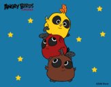 Dibujo Las crias de Angry Birds pintado por linda423