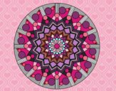 Dibujo Mandala flor con círculos pintado por CARySER