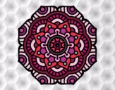 Dibujo Mandala flor conceptual pintado por CARySER