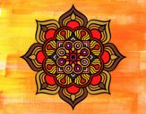 Dibujo Mandala flor de fuego pintado por CARySER